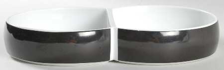 Chromatics Games 10" Oval Divided Vegetable Bowl