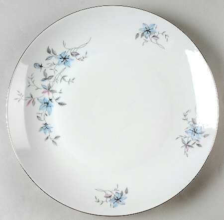 Blue Fantasy (Platinum Trim) 11" Chop Plate (Round Platter)