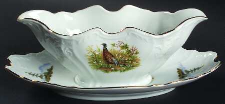THU560 Gravy Boat with Attached Underplate