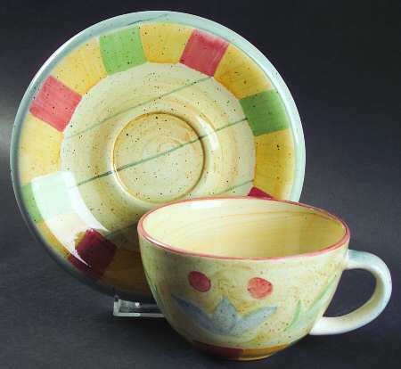 Corsica Flat Cup & Saucer Set
