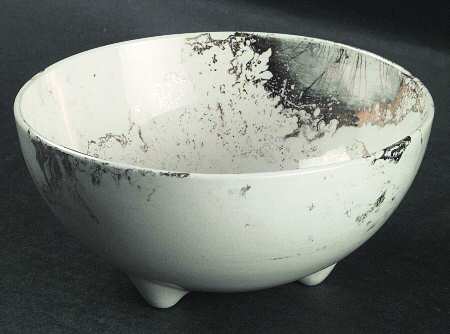 Surf Ballet (White and Gold) Coupe Soup Bowl