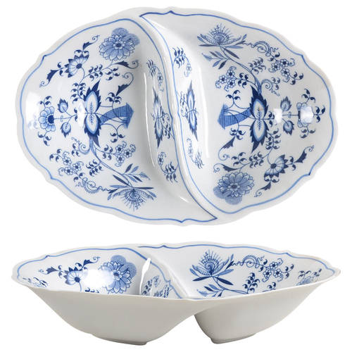 Blue Danube (New 2002 Production) 11" Oval Divided Vegetable Bowl