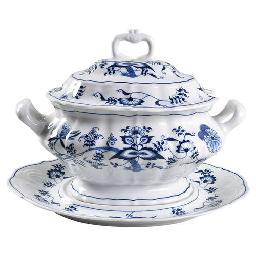 Blue Danube (New 2002 Production) Oval Tureen & Lid with Underplate