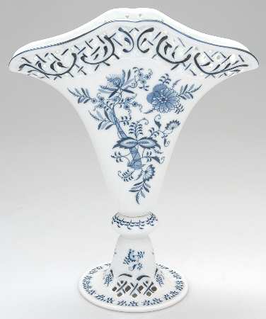 Blue Danube (New 2002 Production) 9" Pierced Vase