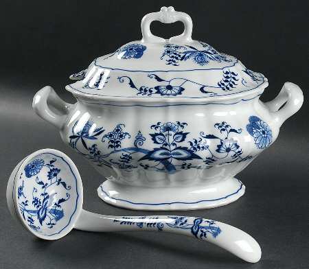 Blue Danube (New 2002 Production) Oval Tureen & Lid and Ladle