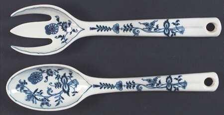 Blue Danube (New 2002 Production) 2 Piece Salad Set, Solid Piece