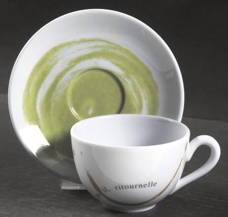 French Accent Flat Cup & Saucer Set