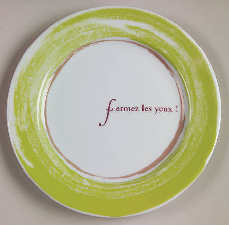 French Accent Salad Plate