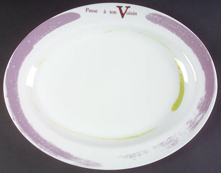 French Accent 13" Oval Serving Platter