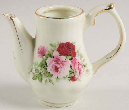 Victorian Rose Miniature Teapot No Lid