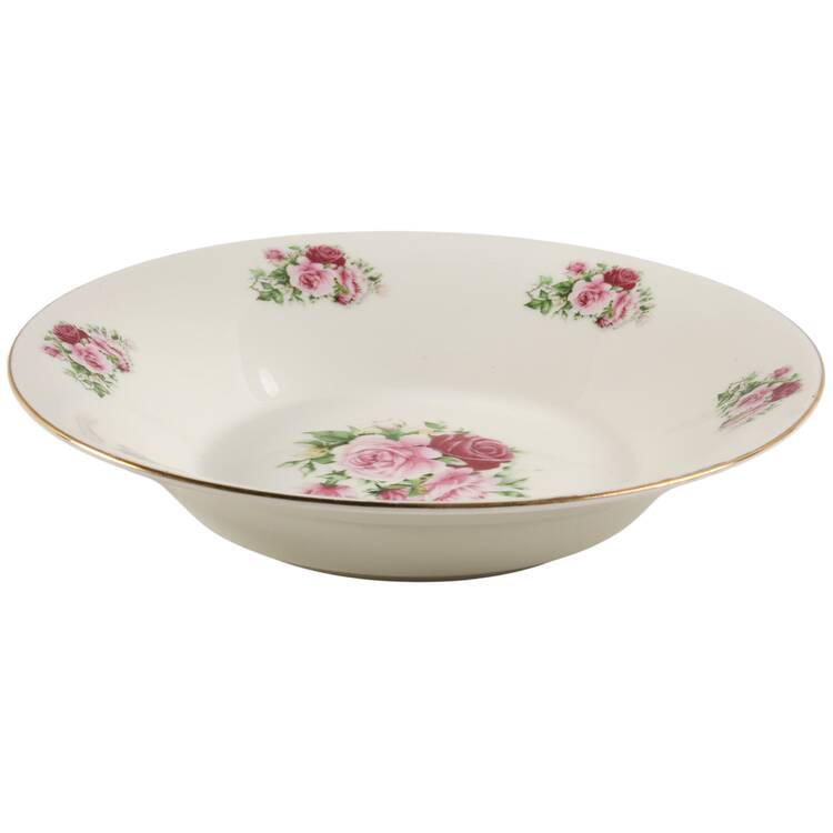 Victorian Rose Coupe Soup Bowl