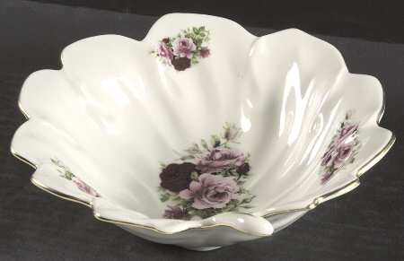 Victorian Rose 8" Leaf Bowl by Baum Brothers