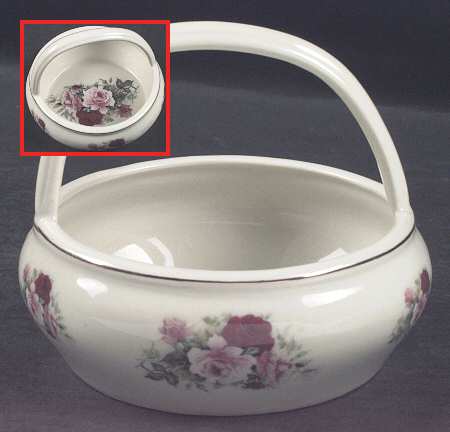 Victorian Rose Small Basket