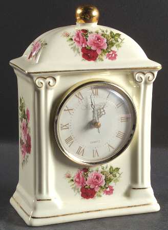 Victorian Rose Quartz Clock
