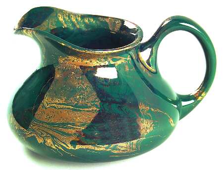 Surf Ballet (Dark Green & Gold) Creamer