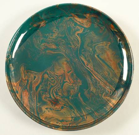 Surf Ballet (Dark Green & Gold) Salad Plate
