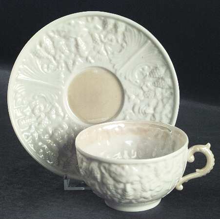 Mask (Irish) (Lustre Accent) Footed Cup & Saucer Set