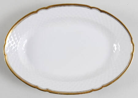 Akjaer (White Background) 10" Oval Serving Platter