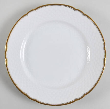 Akjaer (White Background) Dinner Plate