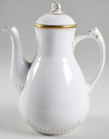 Akjaer (White Background) Coffee Pot & Lid