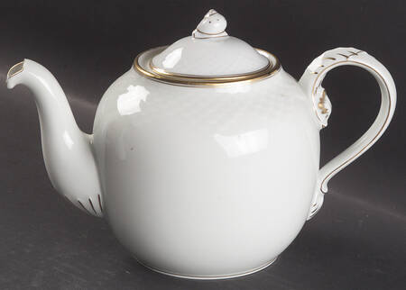 Akjaer (White Background) Teapot & Lid