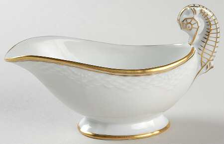 Akjaer (White Background) Individual Gravy Boat