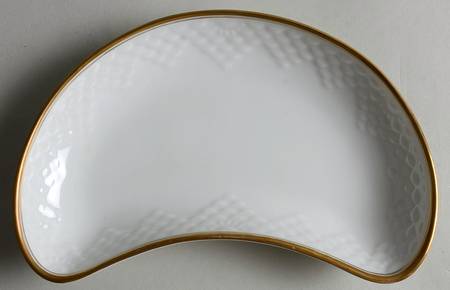 Akjaer (White Background) Crescent Salad Plate