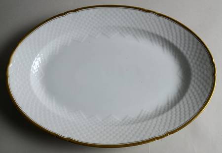Akjaer (White Background) 15" Oval Serving Platter