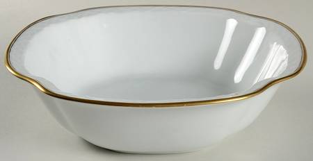 Akjaer (White Background) 9" Square Vegetable Bowl