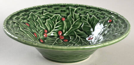Holly (Christmas Holly) Coupe Soup Bowl by Bordallo Pinheiro