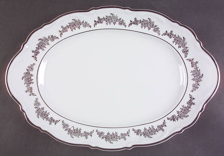 Bouquet Classique 15" Oval Serving Platter