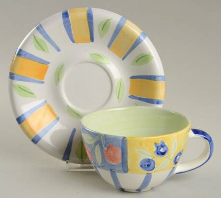 Frutta D'Amore Flat Cup & Saucer Set
