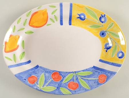 Frutta D'Amore 15" Oval Serving Platter