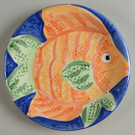Gone Fishing Salad Plate