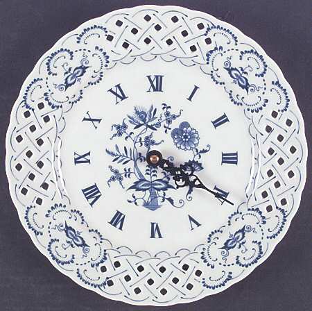 Blue Danube (1991 Anniversary Stamp) Pierced Plate Clock