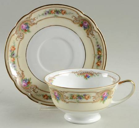 BLK94 Footed Cup & Saucer Set