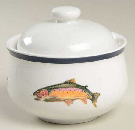 Streamside Sugar Bowl & Lid