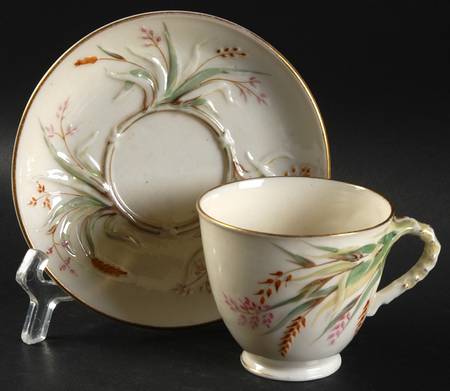Grass Footed Cup & Saucer Set