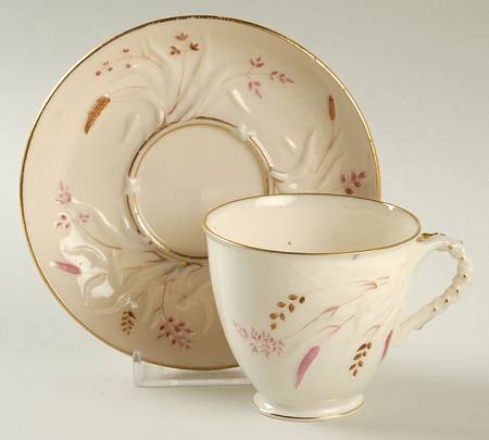 Grass Footed Cup & Saucer Set
