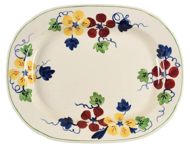 1447 14" Oval Serving Platter