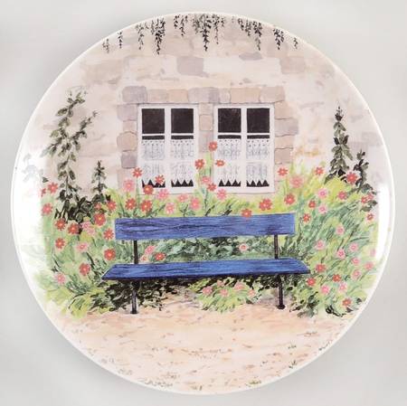 Garden Benches Wall Plate