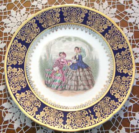 Godey Prints Dinner Plate