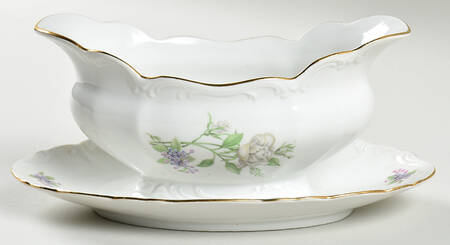 BOH115 Gravy Boat with Attached Underplate