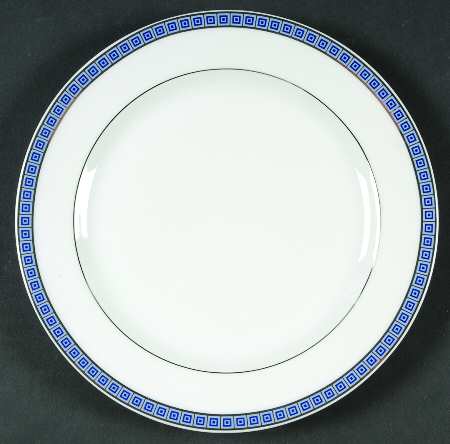 Athena Platinum Navy Dessert/Pie Plate