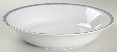 Athena Platinum Navy 9" Round Vegetable Bowl