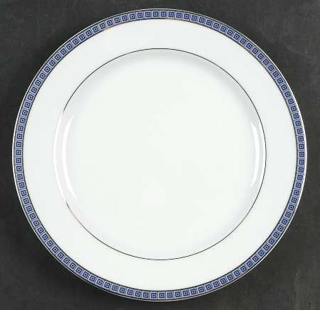 Athena Platinum Navy Salad Plate
