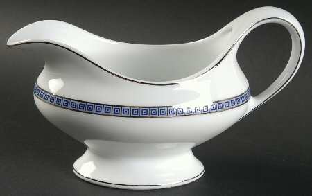 Athena Platinum Navy Gravy Boat