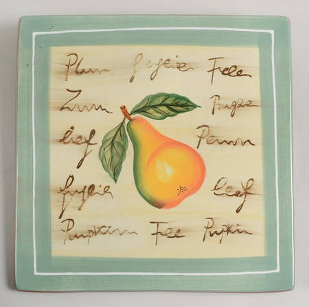 Fruit Writing Plaque Wall