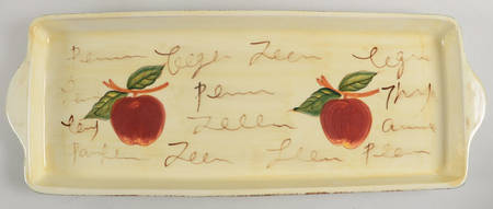 Fruit Writing 17" Bread Tray
