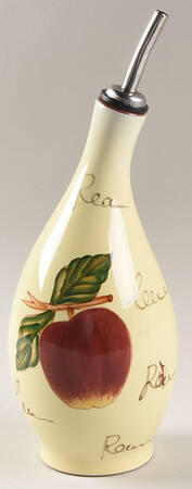 Fruit Writing Oil Jar & Drizzle Spout